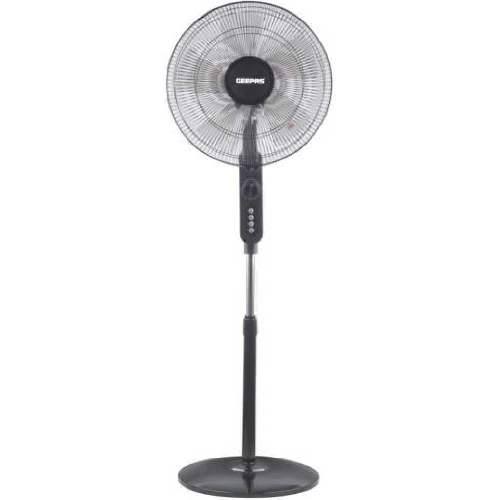 Geepas 16 Inch Stand Fan, Black - Gf9488