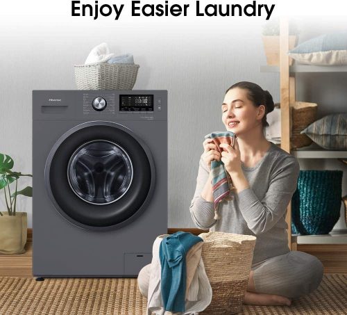 Hisense 7kg Front Loader Washing Machine, 1200 RPM WFQP7012EVMT - Grey