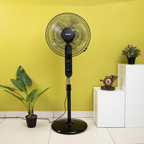 Geepas 16" Stand Fan with Remote Control - Black