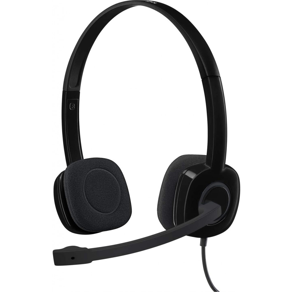 Logitech 3.5 mm Analog Stereo Headset H151 with Boom Microphone – Black Headphones TilyExpress 9