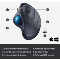 Logitech M570 Wireless Trackball Mouse