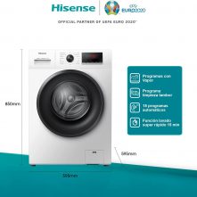 Hisense 9kg Front Load Washing Machine WFQP9014EVMT; 1400 RPM, Energy Class AAA+, Stop & Reload - Grey