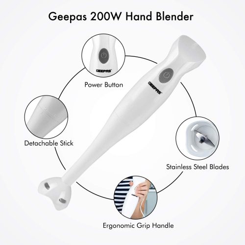 Geepas Hand Blender, Orange, GHB5467