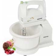 Geepas GHB2002 Hand Mixer With Stand Bowl (white) Cake Mixers TilyExpress 2