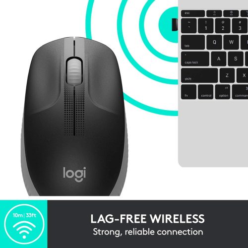 Logitech Wireless Mouse M190 - Black/Grey