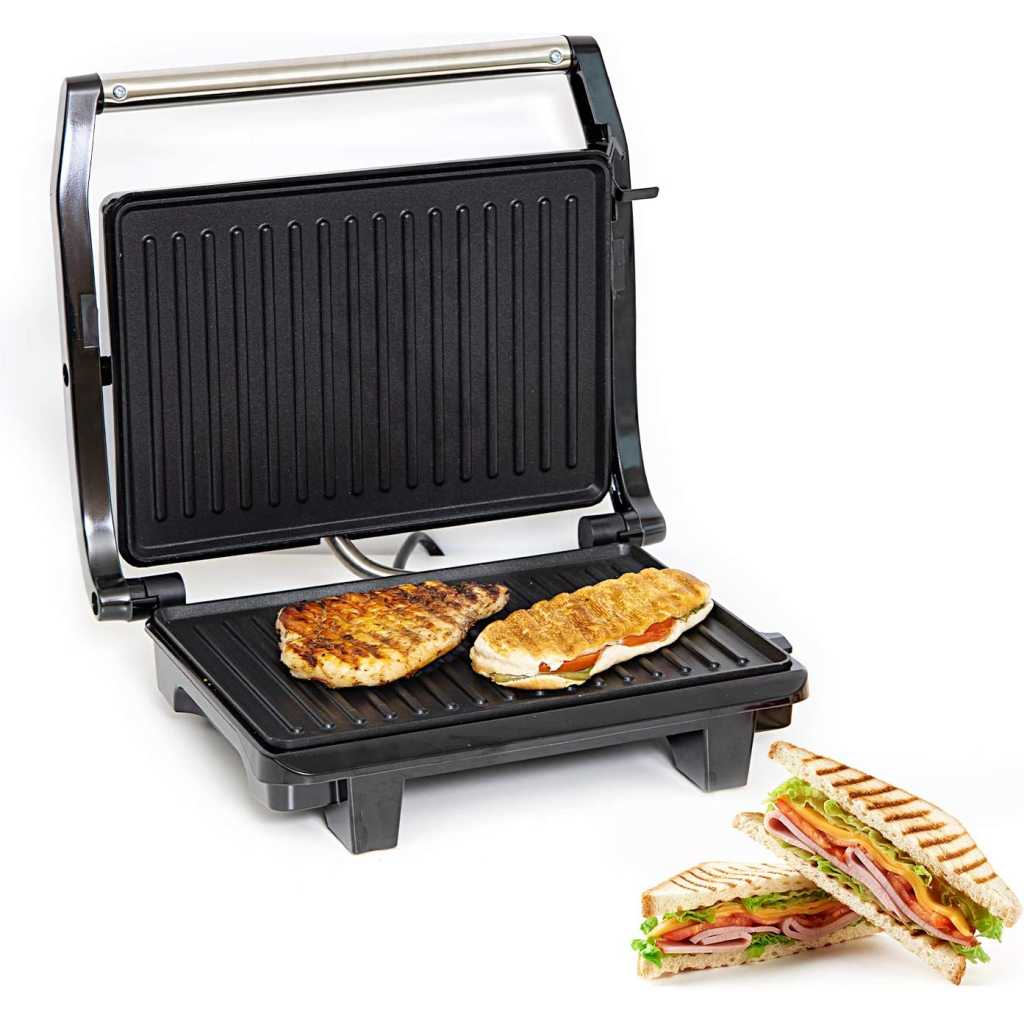 Geepas Sandwich Grill Maker - Ggm5394, Silver