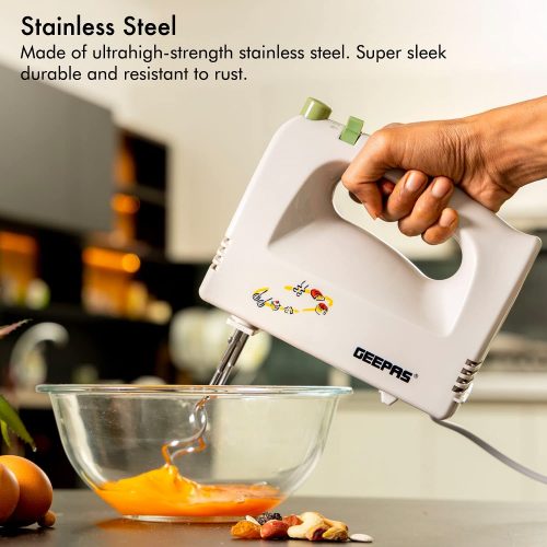 Geepas GHB2002 Stand Mixer With Stand Bowl (white)