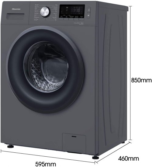 Hisense 7kg  Front Loader Washing Machine WFHV7012S – Grey Black Friday TilyExpress 3