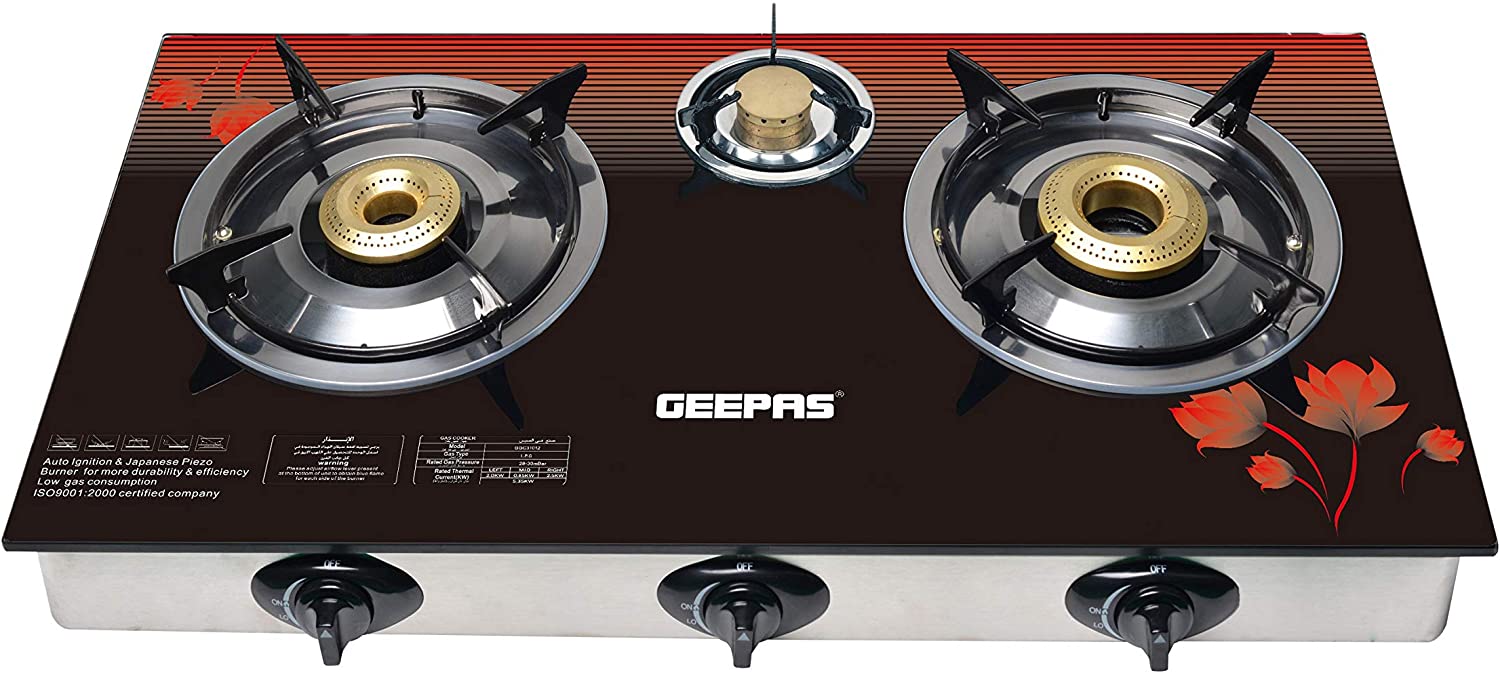 Geepas 3 burner gas stove outlet
