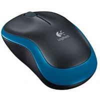 Logitech M186 Wireless Mouse with USB Receiver - Blue