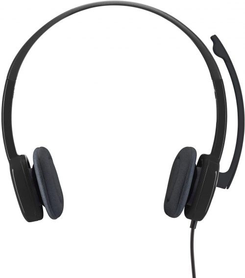 Logitech 3.5 mm Analog Stereo Headset H151 with Boom Microphone – Black Headphones TilyExpress 12