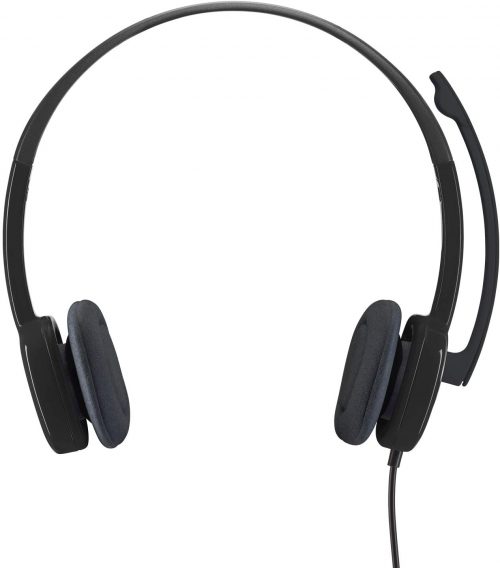 Logitech 3.5 mm Analog Stereo Headset H151 with Boom Microphone - Black