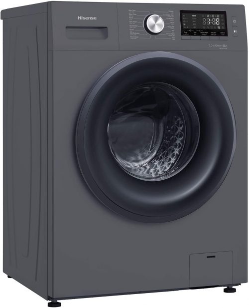 Hisense 7kg  Front Loader Washing Machine, 1200 RPM WFQP7012EVMT - Grey