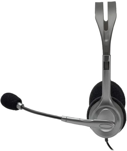 Logitech Stereo Headset H110, Standard Packaging, Silver Headphones TilyExpress 3