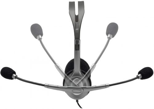 Logitech Stereo Headset H110, Standard Packaging, Silver Headphones TilyExpress 10