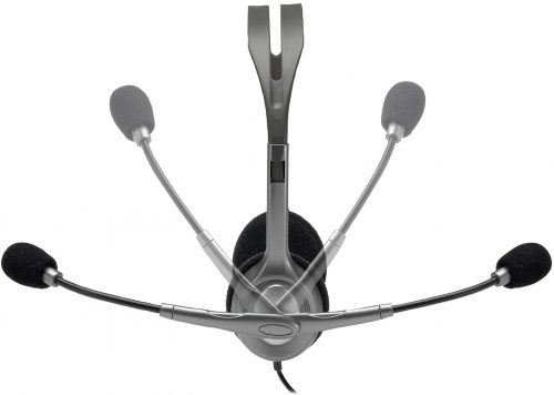 Logitech Stereo Headset H110, Standard Packaging, Silver Headphones TilyExpress 4