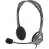 Logitech Stereo Headset H110, Standard Packaging, Silver Headphones TilyExpress