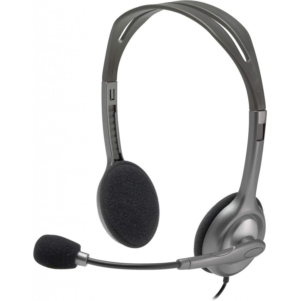 Logitech Stereo Headset H110, Standard Packaging, Silver Headphones TilyExpress 7