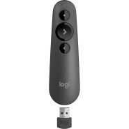 Logitech R500 Laser Presentation Remote Clicker with Dual Connectivity Bluetooth or USB for Powerpoint Wireless Presenter