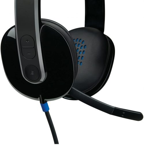 Logitech High-performance USB Headset H540 for Windows and Mac, Skype Certified