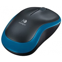 Logitech M186 Wireless Mouse with USB Receiver - Blue