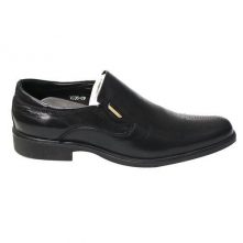 New Men's Front Pointed Leather Gentle Formal Shoes - Black