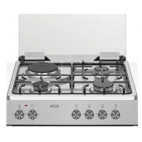 Venus VC6631 60x50cms 3Gas 1Electric Cooker with Oven - Stainless Steel