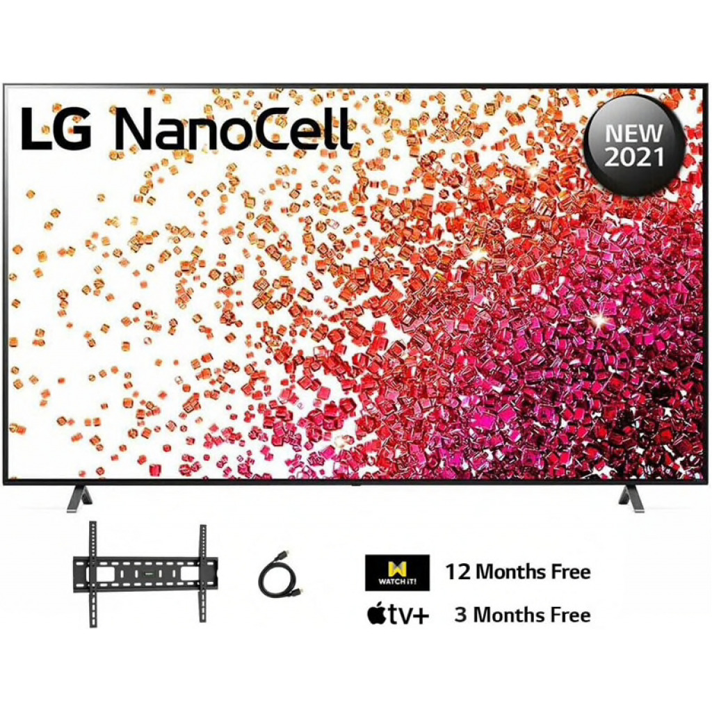 LG NanoCell TV 75 inch NANO75 Series, 75NANO75VPA 4K Active HDR, WebOS Smart ThinQ AI