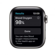 New Apple Watch Series 6 (GPS + Cellular, 40mm) - Graphite Stainless Steel Case with Black Sport Band