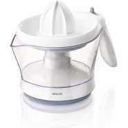 Philips HR2744 Viva Collection Citrus Juicer, Lemon & Orange Press, 0.6 Litre, 25 Watt, Bright White with Blue Accents