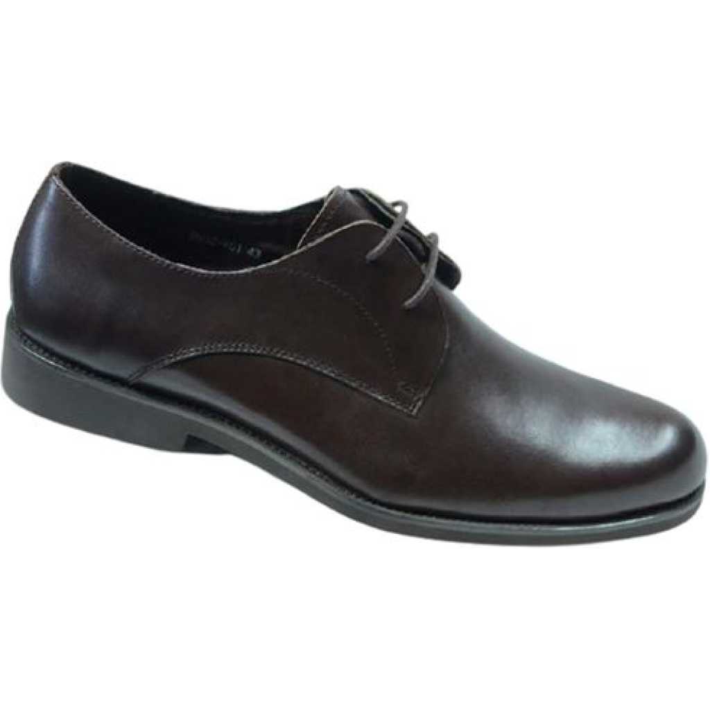 Men's Formal Lace-up Gentle Shoes - Coffee Brown