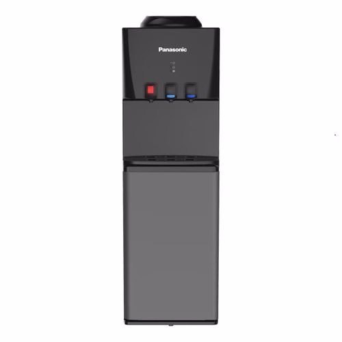Panasonic 3 Faucets Water Dispenser SDMWD3320, Hot, Cold & Normal With Bottom Fridge & Child Lock Safety - Black