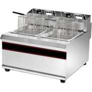ADH HEF-902 2-Tanks 2-Baskets Commercial Electric Deep Fryer – Silver Deep Fryers TilyExpress