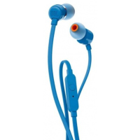 JBL T110 Headsets, Wired Universal In-Ear Headphone with Remote Control and Microphone - Blue
