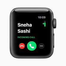 Apple Watch Series 3 (GPS, 38mm) - Space Grey Aluminium Case with Black Sport Band