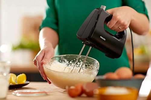 Philips HR3705/10 300-Watt Daily Collection Hand Mixer, Black