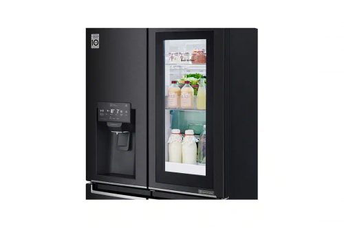 LG 570-Litres Fridge GC-X22FTQKL; Net 426(L) | Slim French Door Fridge, with InstaView Door-In-Door™, Frost Free Side By Side Refrigerator - Black