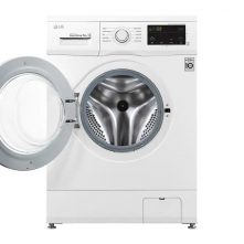 LG FH2J3QDNP0 Front Load Washer, 7 Kg, 6 Motion Direct Drive, Smart Diagnosis™ Washing Machine – White Washing Machines