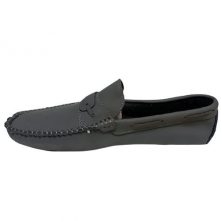 Ricky Men’s Designer Moccasins – Grey Men's Loafers & Slip-Ons TilyExpress