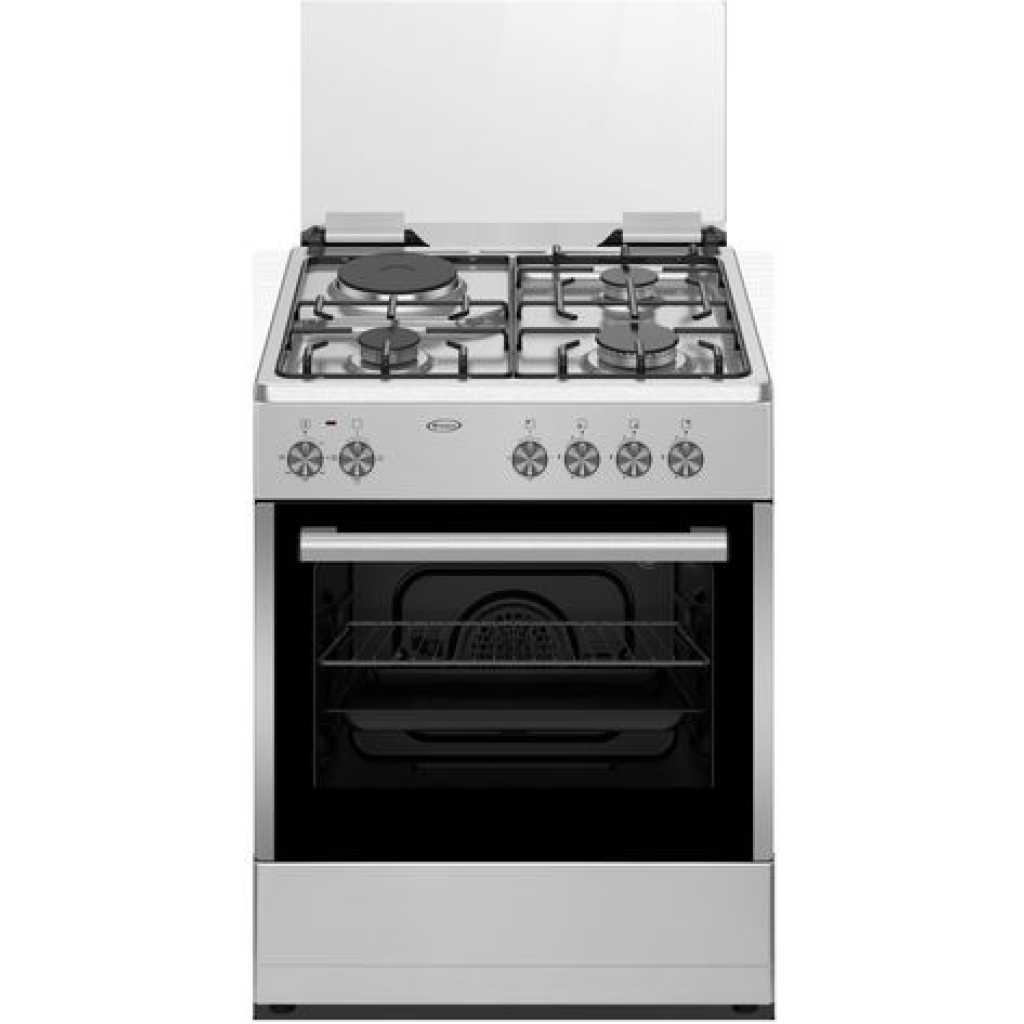 Venus VC6631 60x50cms 3Gas 1Electric Cooker with Oven - Stainless Steel