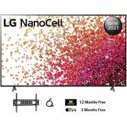 LG 65 inches NanoCell Smart TV, 4K Active HDR, WebOS Operating System, ThinQ AI - 65NANO75VPA