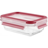 Tefal Masterseal Fresh Box 0.5 Litre Food Storage Container, Clear/Red, Glass, K3010212 Food Savers & Storage Containers