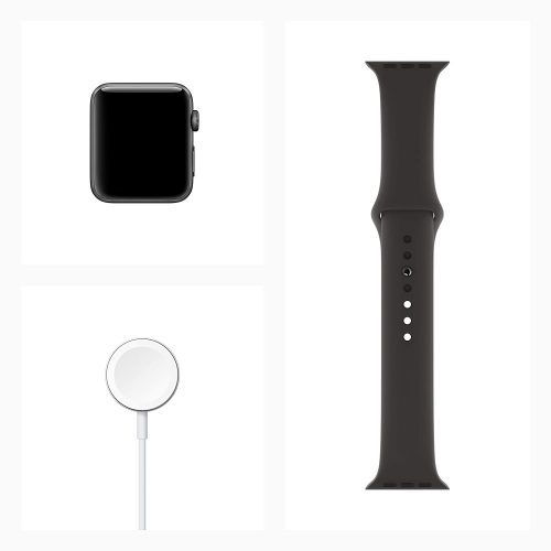 New Apple Watch Series 3 (GPS, 42mm) - Space Grey Aluminium Case with Black Sport Band