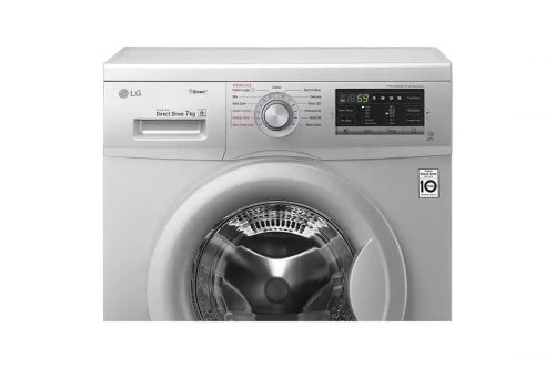 LG FH2G7QDY5 7KG Steam Washing Machine Silver Knob