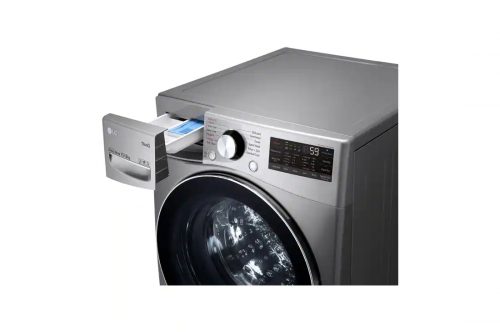 LG F0L9DGP2S Washer & Dryer | 15 / 8 Kg | Bigger Capacity | AI DD | Steam | ThinQ Washing Machine - Silver