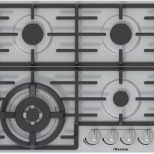 Hisense  60cm 4 Gas Cooker Hob - Stainless Steel