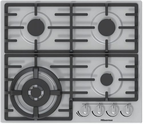 Hisense  60cm 4 Gas Cooker Hob - Stainless Steel