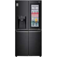 LG 570-Litres Fridge GC-X22FTQKL; Net 426(L) | Slim French Door Fridge, with InstaView Door-In-Door™, Frost Free Side By Side Refrigerator - Black