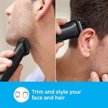 Philips MG3730/15 8-in -1 Hair Clipper & Face Multigroomer Trimmer Kit (Black) Electric Shavers TilyExpress