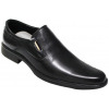 New Men's Front Pointed Leather Gentle Formal Shoes - Black